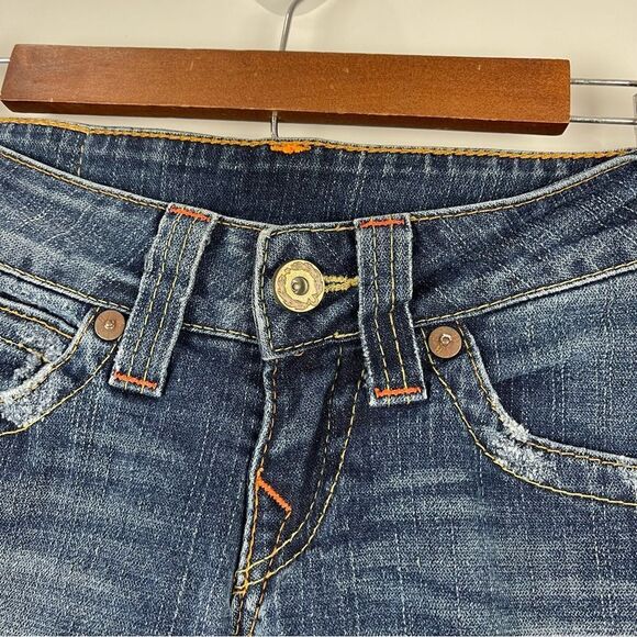 True Religion Distressed Flap Pocket Low Rise Julie Skinny Jeans Women's Sz 25 - Picture 5 of 10